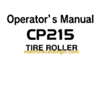 Hitachi CP215 Tire Roller Operator's Manual (EM8UA-1-1)