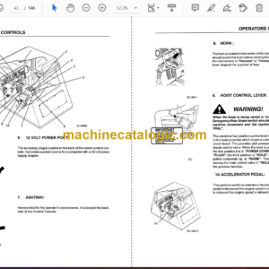 Hitachi EH4000 Dump Truck Operator’s Manual (10219)