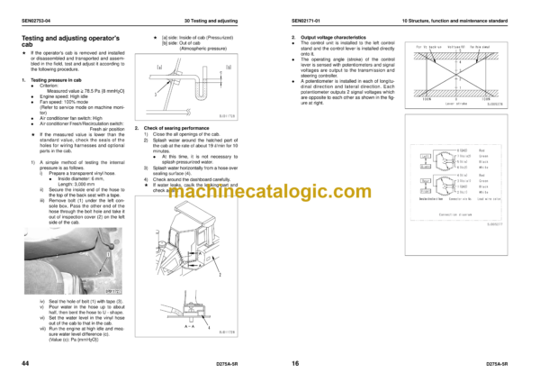 Komatsu D275A-5R Bulldozer Shop Manual (SEN02158-21)