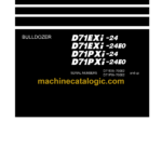 Komatsu D71EXi-24, D71EXi-24E0, D71PXi-24, D71PXi-24E0 Bulldozer Shop Manual (SEN06842-09)