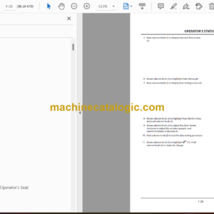 Hitachi ZX120-5G class, ZX180-5G class, ZX200-5G class, ZX280-5G class, ZX330-5G class Hydraulic Excavator Operator’s Manual (ENMDCD-3-2 to ENMDCD-3-8)