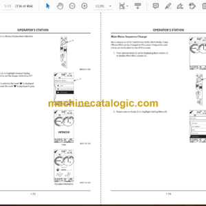 Hitachi ZX470-6 class Hydraulic Excavator Operator’s Manual (ENMJAG-EN1-1)