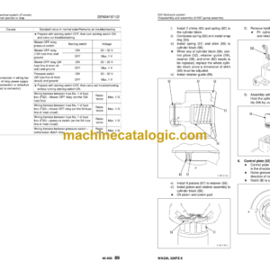 Komatsu WA320-6, WA320PZ-6 Wheel Loader Shop Manual (SEN04200-02)