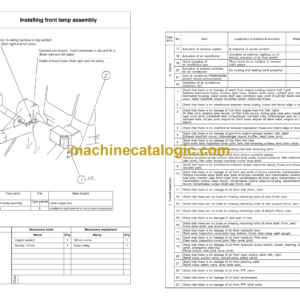 Komatsu WA700-3 Wheel Loader Field Assembly Instruction (GEN00038-05)