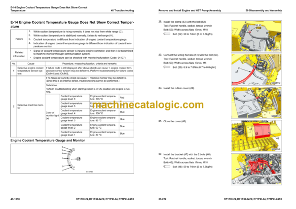 Komatsu D71EXi-24, D71EXi-24E0, D71PXi-24, D71PXi-24E0 Bulldozer Shop Manual (SEN06842-09)