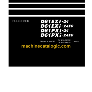 Komatsu D61EXi-24, D61EXi-24E0, D61PXi-24, D61PXi-24E0 Bulldozer Shop Manual (KEBM685605)