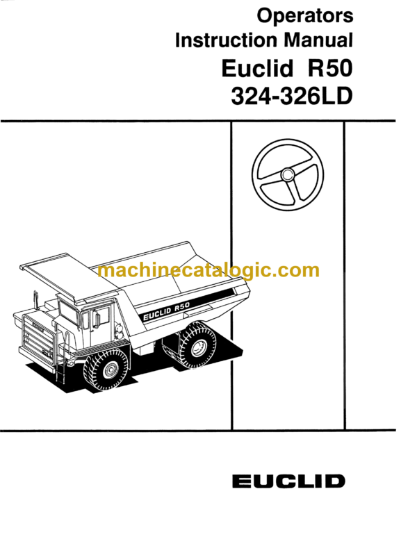 Hitachi R50 324-326LD Dump Truck Operator's Manual (10007)