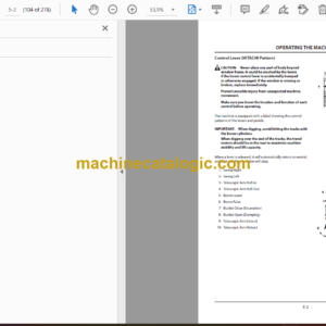 Hitachi Hitachi ZX210LC-6, ZX350LC-6, ZX350LCN-6 Telescopic Arm (Rope Type) 25m Operator’s Manual (ENMDDQ-RTBH2-1, ENMDDQ-RTBH2-2, ENMDDQ-RTBH2-3, ENMDDQ-RTBH2-4)