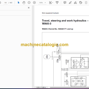 Komatsu WA65-3, WA75-3, WA85-3, WA90-3, WA95-3 Wheel Loader Shop Manual (VEBM950201)