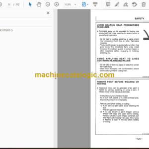 Hitachi EX300-5, EX300LC-5, EX350H-5, EX350LCH-5, EX370HD-5 Excavator Operator’s Manual (EM1H1-1-1, EM1H1-2-1)