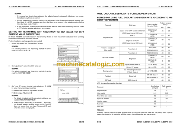 Komatsu D61EXi-24, D61EXi-24E0, D61PXi-24, D61PXi-24E0 Bulldozer Shop Manual (KEBM685605)