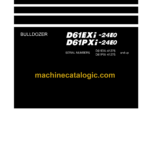 Komatsu D61EXi-24E0, D61PXi-24E0 Bulldozer Shop Manual (SEN06798-01)