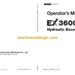 Hitachi EX3600-6 Hydraulic Excavator Operator's Manual (EM18M-1-2 to EM18M-1-6)