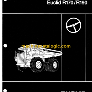 Hitachi R170, R190 Dump Truck Operator's Manual (10095ENG)