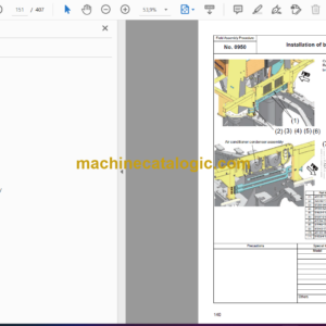 Komatsu WA1200-6 Wheel Loader Field Assembly Instruction (GEN00106-06)