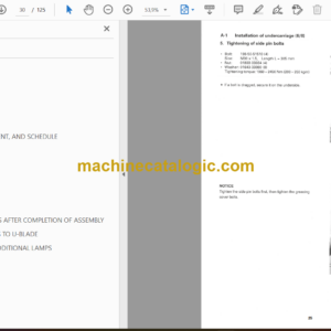 Komatsu D375A-5 Bulldozer Shop Manual (SEAW003103)