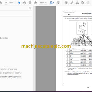 Komatsu D375A-6 Bulldozer Field Assembly Instruction (GEN00097-08)