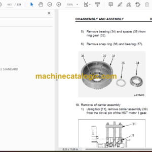 Komatsu WA250-5, WA250PT-5 Wheel Loader Shop Manual (SEBM029702)