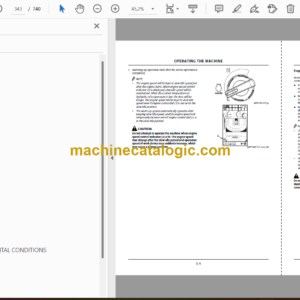 Hitachi ZX120-7, ZX160-7, ZX180-7, ZX200-7, ZX240-7, ZX300-7, ZX330-7 class Hydraulic Excavator Operator’s Manual (ENMDFY-EN2-2, ENMDFY-EN2-3, ENMDFY-EN2-5)