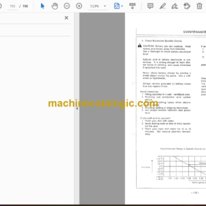 Hitachi EX1800-3 Excavator Operator’s Manual (EM182-2-2, EM182-1-1, EM182-1-2)