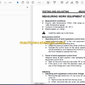 Komatsu WA180-3 Parallel Tool Carrier Shop Manual (CEBM001900)