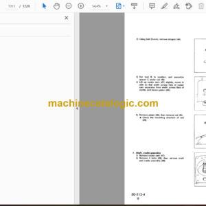 Komatsu D65E,P-12, D65EX,PX-12 Bulldozer Shop Manual (SEBM001922)