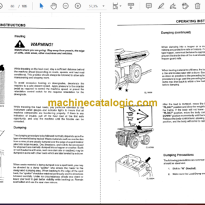 Hitachi EH3500 (341SD-342SD) Dump Truck Operator’s Manual (10204ENG)