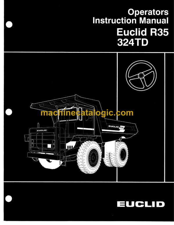 Hitachi R35 324TD Dump Truck Operator's Manual (10006ENG)