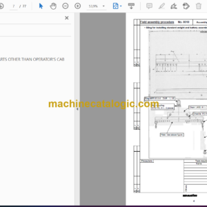 Komatsu WA500-6 Wheel Loader Field Assembly Instruction (GEN00089-00)