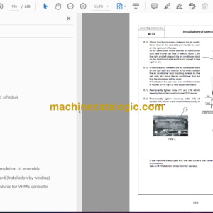 Komatsu D375A-6 Bulldozer Field Assembly Instruction (GEN00097-05)