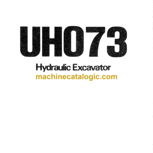 Hitachi UH73 Hydraulic Excavator Operator's Manual (EM130-4-1)