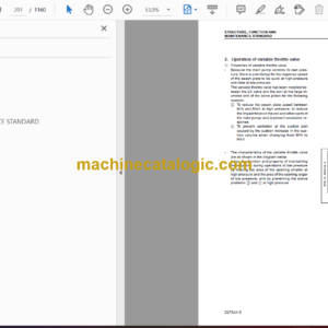 Komatsu D275AX-5 Bulldozer Shop Manual (SEBM025517)