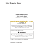 John Deere 950J Crawler Dozer Operator's Manual (OMT18824)