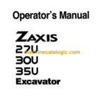 Hitachi ZX27u,ZX30u,ZX35u Excavator Operator's Manual (EM1LA-1-1)