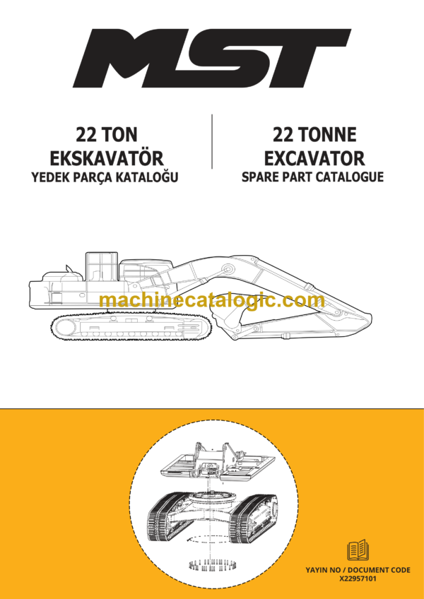 MST 22 Tonne Excavator Spare Parts Catalogue (EN-TR) (X22957101)