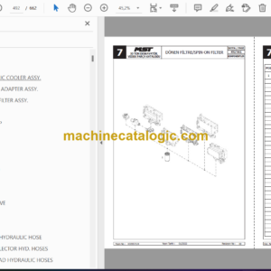 MST 30 Tonne Excavator Spare Parts Catalogue (EN-TR) (X30957104)