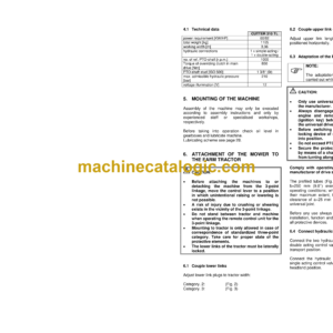 Fendt 310TL Cutter Drum Mower Operator’s Manual