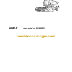 Fendt 5220 E Combines Harvesting Operator's Manual (from serial No. 551600001)