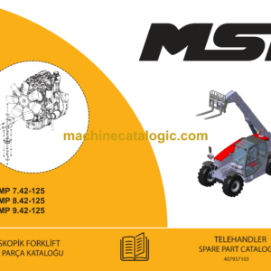 MST 7.42-125, 8.42-125, 9.42-125 Telehandler Spare Parts Catalogue (EN-TR)