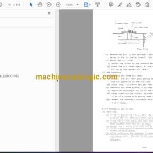 Hitachi WH051 Wheel Type Hydraulic Excavator Operator’s Manual (EM174-1-2)