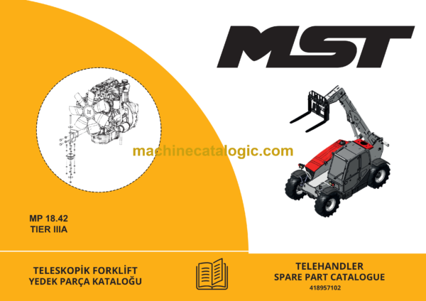 MST MP 18.42 Tier 3A Telehandler Spare Parts Catalogue (EN-TR) (418957102)