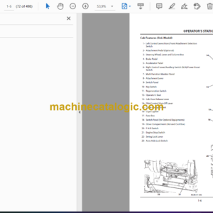 Hitachi ZX190W-6N Wheeled Excavator Operator’s Manual (ENMLBH-NA1-1, ENMLBH-NA1-2, ENMLBH-NA1-3)