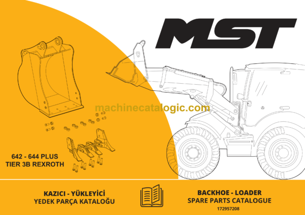 MST 642, 644 Plus Tier 3B Rexroth Backhoe Loader Spare Parts Catalogue (EN-TR)