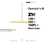 Hitachi ZW140-7,ZW160-7,ZW160PL-7 Wheel Loader Operator's Manual (ENMNTL-2-1)