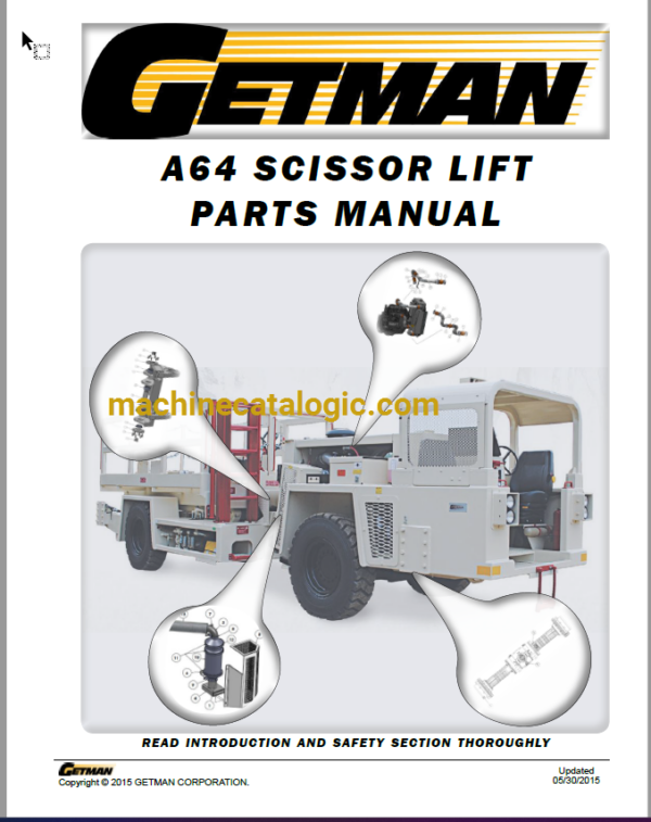 Getman A64, A64SL Scissor Lift Parts Manual