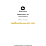 John Deere 650DLC Excavator Parts Catalog (PC9547)
