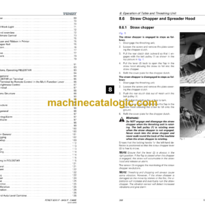 Fendt 8370P, 8370P AL, 8400P, 8400P AL Combine Harvesting Operator’s Manual