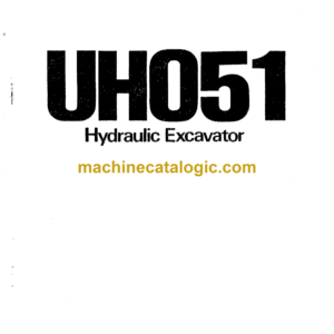 Hitachi UH051 Hydraulic Excavator Operator's Manual (EM155-6-3)