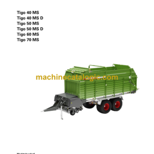 Fendt Tigo 40 MS, 40 MS D, 50 MS, 50 MS D, 60 MS, 70 MS Operator's Manual