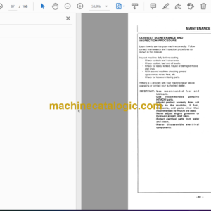 Hitachi LX70-2C,LX80-2C Wheel Loader Operator’s Manual (EM41U-1-1)